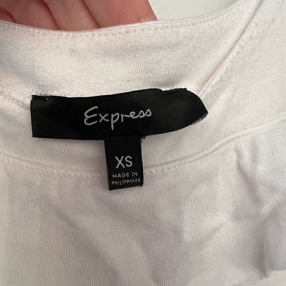 Express Ruffle Mini Bodycon Dress XS - Picture 3 of 4